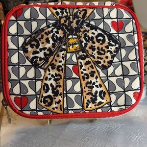 Brighton Leopard Bow Heart Jewelry Pouch